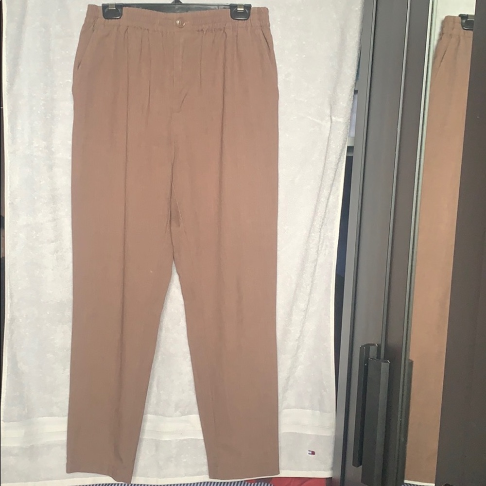 Brown high waisted pants